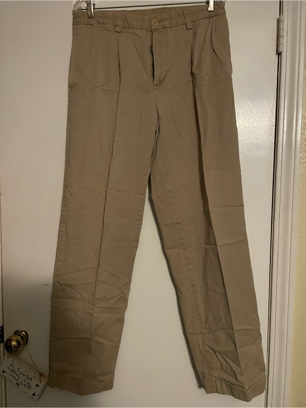 Nautica Men's Tan Straight Chino Pants